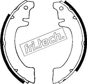 Fri.Tech. 1088.187 - Комплект гальм, барабанний механізм autozip.com.ua