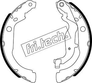 Fri.Tech. 1088.244 - Комплект гальм, барабанний механізм autozip.com.ua