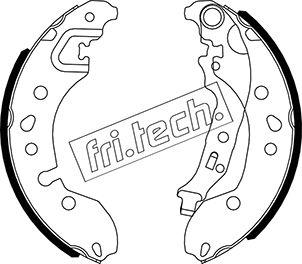 Fri.Tech. 1088.245 - Комплект гальм, барабанний механізм autozip.com.ua