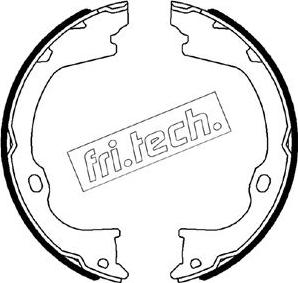 Fri.Tech. 1088.243 - Комплект гальм, ручник, парковка autozip.com.ua