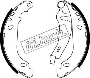 Fri.Tech. 1088.216Y - Комплект гальм, барабанний механізм autozip.com.ua