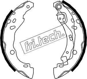 Fri.Tech. 1088.234 - Комплект гальм, барабанний механізм autozip.com.ua