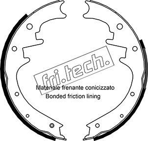 Fri.Tech. 1088.233 - Комплект гальм, барабанний механізм autozip.com.ua