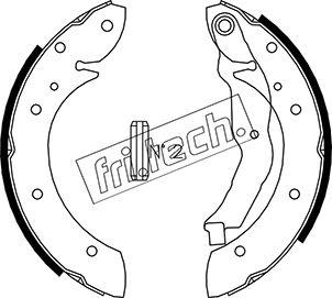Fri.Tech. 1088.223 - Комплект гальм, барабанний механізм autozip.com.ua