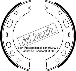 Fri.Tech. 1083.001 - Комплект гальм, ручник, парковка autozip.com.ua