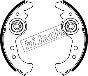 Fri.Tech. 1034.084 - Комплект гальм, барабанний механізм autozip.com.ua
