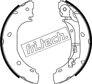 Fri.Tech. 1034.106 - Комплект гальм, барабанний механізм autozip.com.ua