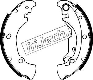 Fri.Tech. 1034.100 - Комплект гальм, барабанний механізм autozip.com.ua