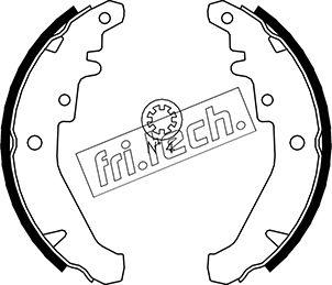 Fri.Tech. 1034.102 - Комплект гальм, барабанний механізм autozip.com.ua