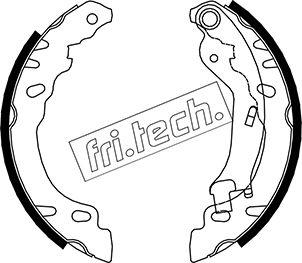 Fri.Tech. 1034.114 - Комплект гальм, барабанний механізм autozip.com.ua