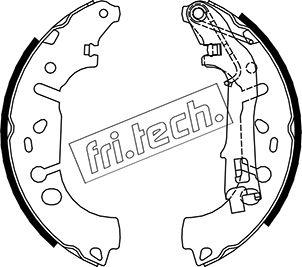 Fri.Tech. 1034.117 - Комплект гальм, барабанний механізм autozip.com.ua