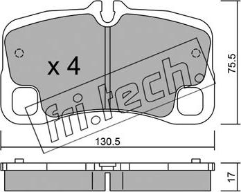 Fri.Tech. 1029.0 - Гальмівні колодки, дискові гальма autozip.com.ua