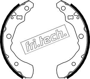 Fri.Tech. 1026.349 - Комплект гальм, барабанний механізм autozip.com.ua