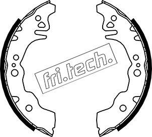 Fri.Tech. 1026.352 - Комплект гальм, барабанний механізм autozip.com.ua