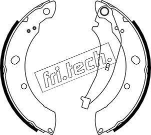 Fri.Tech. 1023.008 - Комплект гальм, барабанний механізм autozip.com.ua