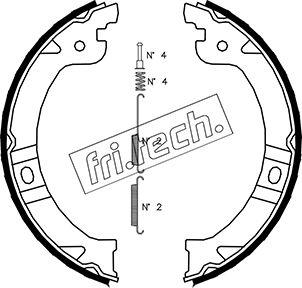 Fri.Tech. 1023.002K - Комплект гальм, ручник, парковка autozip.com.ua