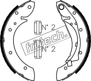 Fri.Tech. 1022.033 - Комплект гальм, барабанний механізм autozip.com.ua
