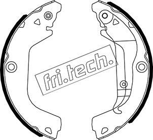 Fri.Tech. 1027.009 - Комплект гальм, барабанний механізм autozip.com.ua