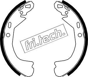 Fri.Tech. 1027.006 - Комплект гальм, барабанний механізм autozip.com.ua