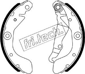 Fri.Tech. 1027.012 - Комплект гальм, барабанний механізм autozip.com.ua