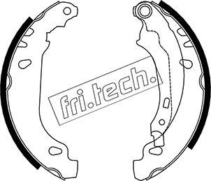 Fri.Tech. 1079.191 - Комплект гальм, барабанний механізм autozip.com.ua