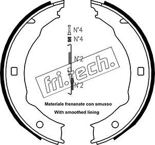 Fri.Tech. 1079.193K - Комплект гальм, ручник, парковка autozip.com.ua