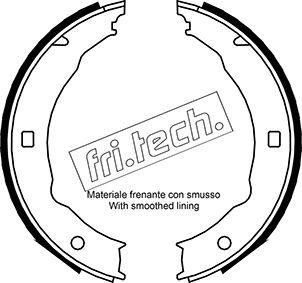 Fri.Tech. 1079.193 - Комплект гальм, ручник, парковка autozip.com.ua