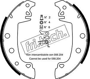 Fri.Tech. 1079.187K - Комплект гальм, барабанний механізм autozip.com.ua