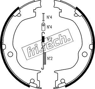 Fri.Tech. 1073.175K - Комплект гальм, ручник, парковка autozip.com.ua