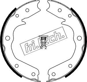 Fri.Tech. 1073.173 - Комплект гальм, ручник, парковка autozip.com.ua