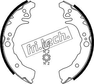 Fri.Tech. 1115.305 - Комплект гальм, барабанний механізм autozip.com.ua