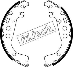 Fri.Tech. 1115.301 - Комплект гальм, барабанний механізм autozip.com.ua