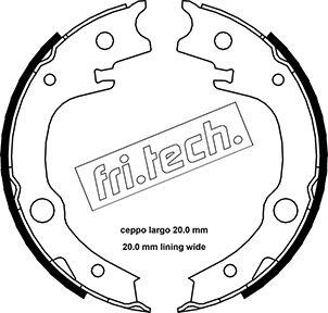 Fri.Tech. 1115.315 - Комплект гальм, ручник, парковка autozip.com.ua