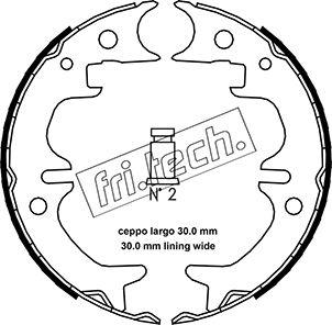 Fri.Tech. 1115.316 - Комплект гальм, ручник, парковка autozip.com.ua