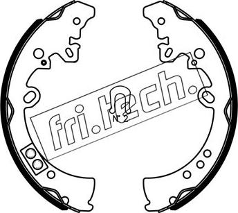 Fri.Tech. 1115.317S - Комплект гальм, барабанний механізм autozip.com.ua