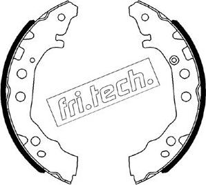 Fri.Tech. 1115.331 - Комплект гальм, барабанний механізм autozip.com.ua