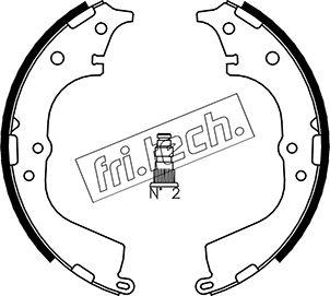 Fri.Tech. 1115.298 - Комплект гальм, барабанний механізм autozip.com.ua
