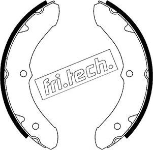 Fri.Tech. 1115.242 - Комплект гальм, барабанний механізм autozip.com.ua