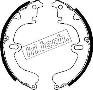 Fri.Tech. 1115.271 - Комплект гальм, барабанний механізм autozip.com.ua
