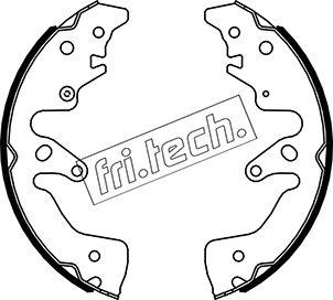 Fri.Tech. 1110.340 - Комплект гальм, барабанний механізм autozip.com.ua