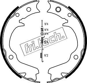 Fri.Tech. 1110.336K - Комплект гальм, ручник, парковка autozip.com.ua