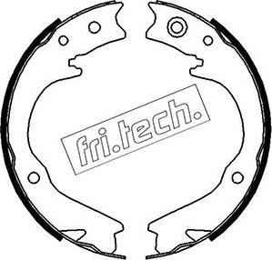 Fri.Tech. 1110.338 - Комплект гальм, ручник, парковка autozip.com.ua
