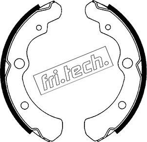 Fri.Tech. 1110.328 - Комплект гальм, барабанний механізм autozip.com.ua