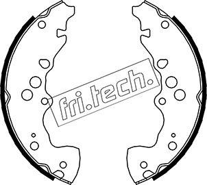 Fri.Tech. 1111.249 - Комплект гальм, барабанний механізм autozip.com.ua