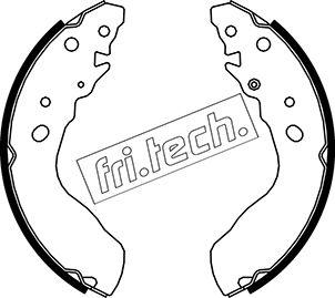 Fri.Tech. 1111.245 - Комплект гальм, барабанний механізм autozip.com.ua