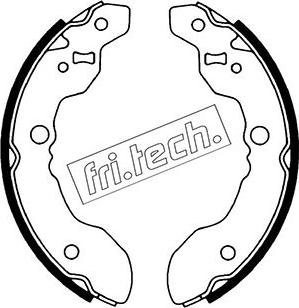 Fri.Tech. 1111.241 - Комплект гальм, барабанний механізм autozip.com.ua