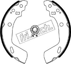 Fri.Tech. 1111.256 - Комплект гальм, барабанний механізм autozip.com.ua