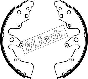Fri.Tech. 1111.251 - Комплект гальм, барабанний механізм autozip.com.ua