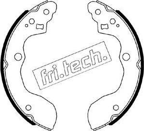Fri.Tech. 1111.257 - Комплект гальм, барабанний механізм autozip.com.ua