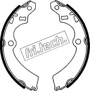 Fri.Tech. 1111.233 - Комплект гальм, барабанний механізм autozip.com.ua